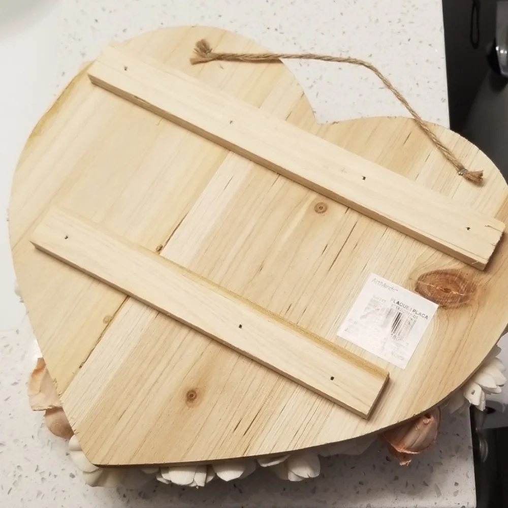 Sola Wood Flower "Love" Heart 12"x10" - Rose Gold - Picture 4 of 4